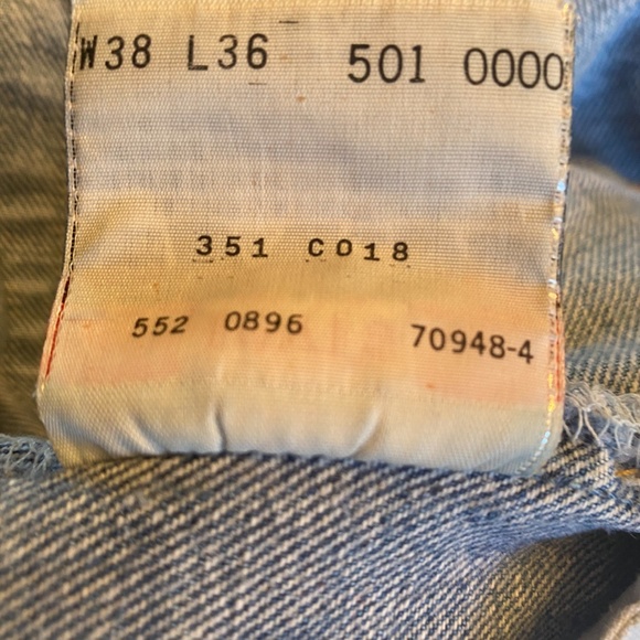 VINTAGE USA LEVIS 501🔥 34/32 - Picture 7 of 9